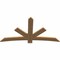 Ekena Millwork Alberta Smooth Timber Gable Bracket, Western Red Cedar, 72"W x 39"H x 1 1/2"D x 5 1/2"F, 13/12 Pitch GBW072X39X0206ALB00SWR - alternate 2